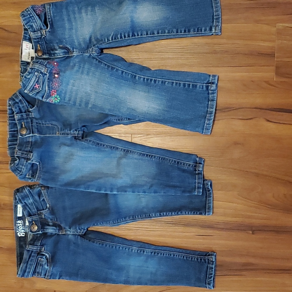 Toddler girl's jeans bundle 2t